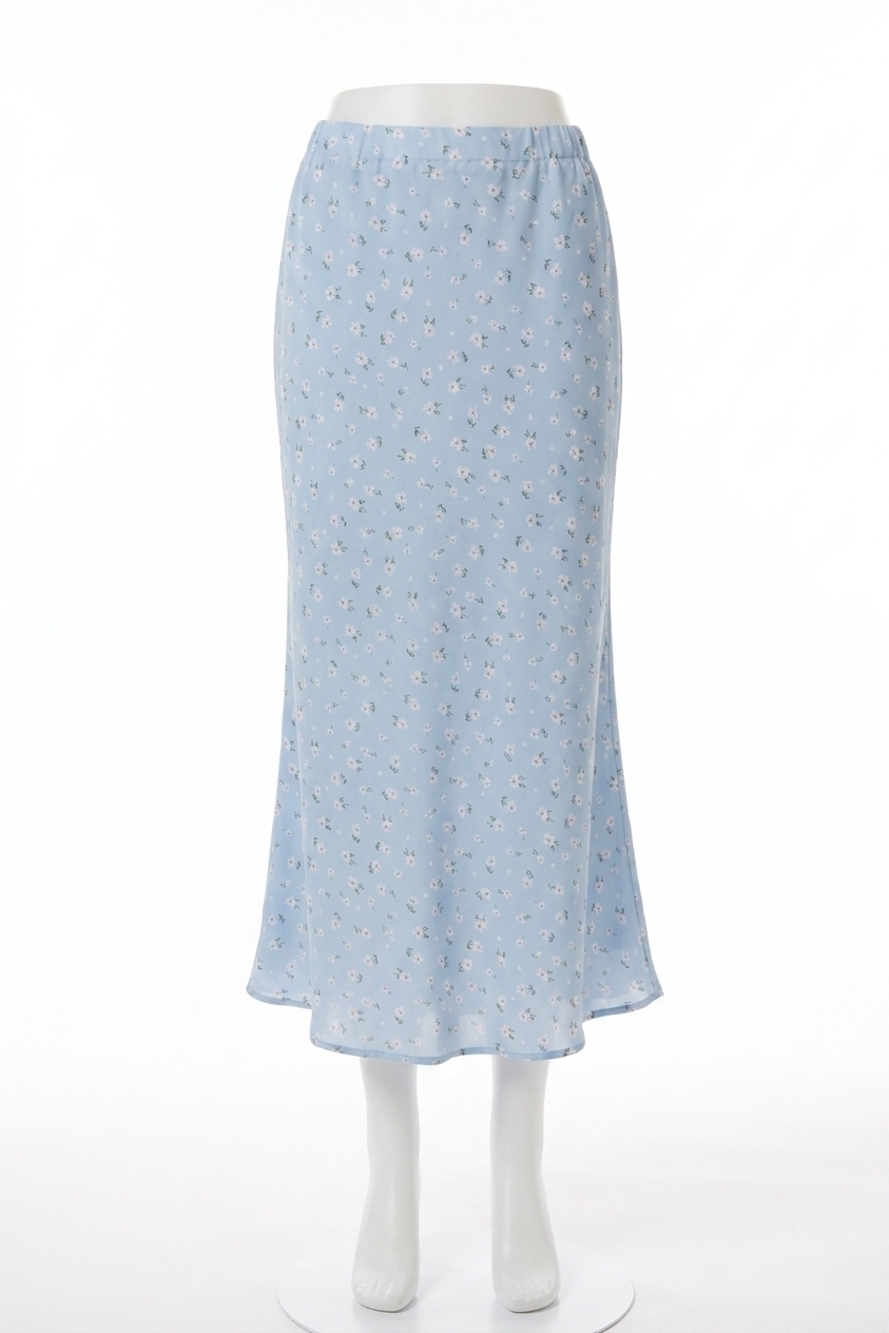 NEW WISHLIST dixie floral skirt in sky blue